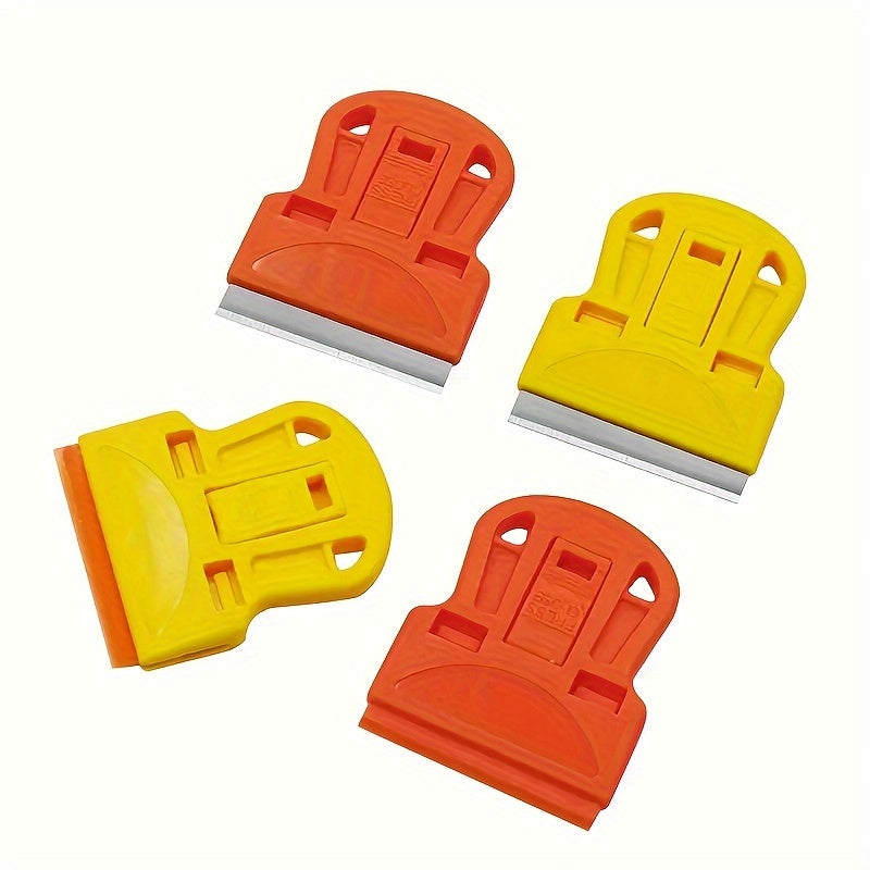 2pcs Mini Razor Blades Scraper - Removes Decals, Stickers, Old Glue, Glass and Car Window Film, Paint, Labels, and Debris