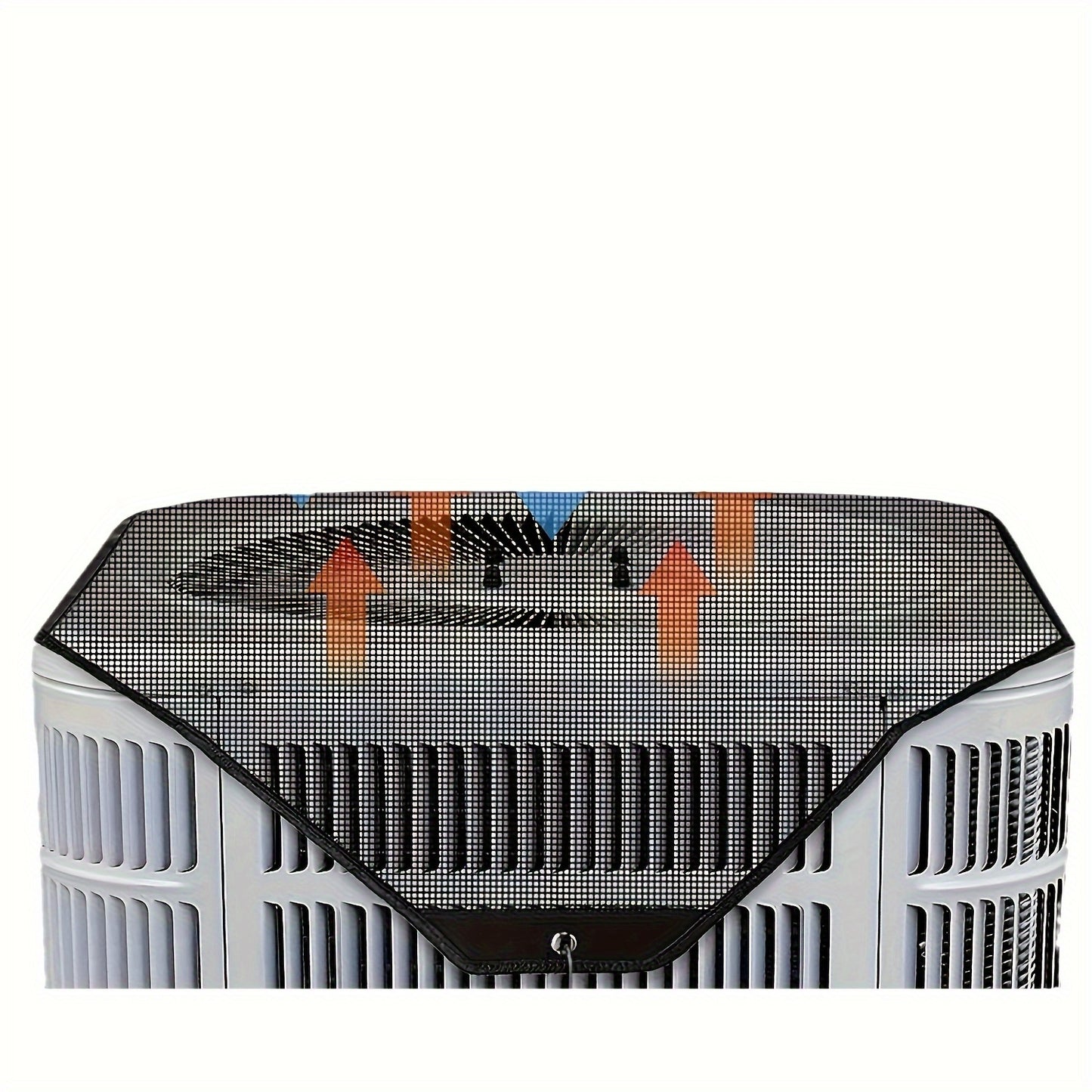 Durable Waterproof Outdoor Air Conditioner Cover – Protects Against Dust, Cold Air, Rain, with Windproof Design & Breathable PVC Mesh Ventilation, Ideal for Harsh Weather