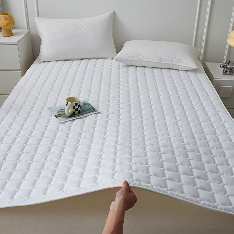 Waterproof Quilted Mattress Topper Protector - Polyurethane Liner, Polyester Cover, Machine Washable, Water-Resistant Pad for Dust and Moisture Protection - 1 Piece