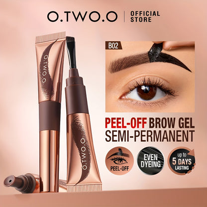 Long-Lasting Tattoo Brow Gel – Peel-Off Semi-Permanent Eyebrow Makeup for Even Dyeing Up to 5 Days