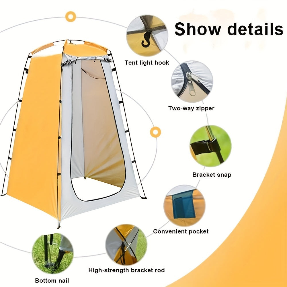 Spacious Pop-Up Privacy Shelter – Portable Outdoor Camping Tent for Shower, Toilet, and Changing Room – Waterproof, Easy Setup, Compact for Hiking and Backpacking