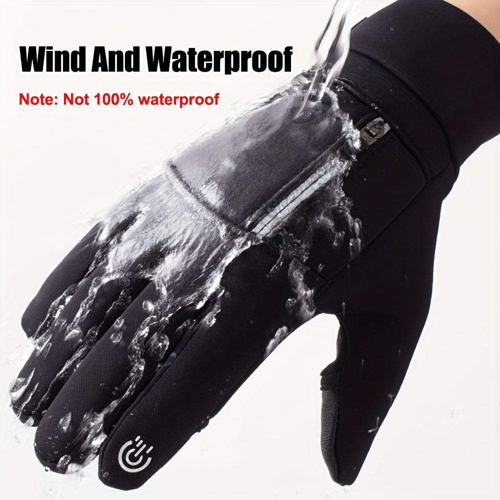 Premium Winter Warm Touch Screen Gloves - Waterproof, Windproof, Insulated for Outdoor Activities - Perfect for Cycling, Fishing, Running, Skiing