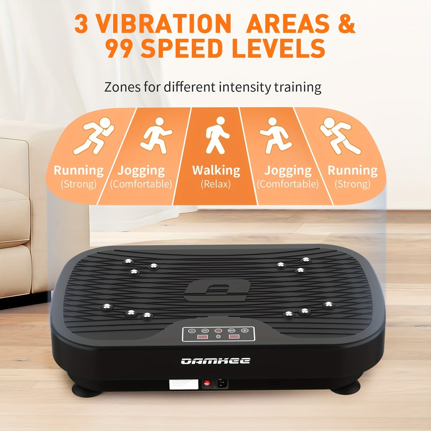 Vibration Plate Exercise Machine - Whole Body Vibration Platform for Lymphatic Drainage and Toning, Ideal for Home Gyms