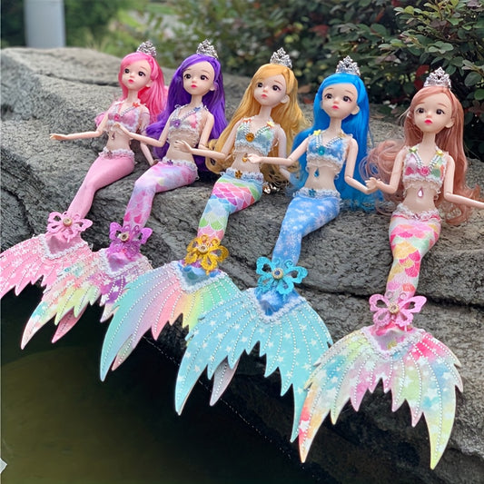 Mermaid Princess Doll Set - Interactive Toy with Accessories, Perfect Christmas Gift for Girls