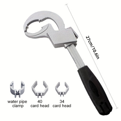 Universal Adjustable Wrench - Ideal Plumbing Tool for Faucet and Sink Repairs