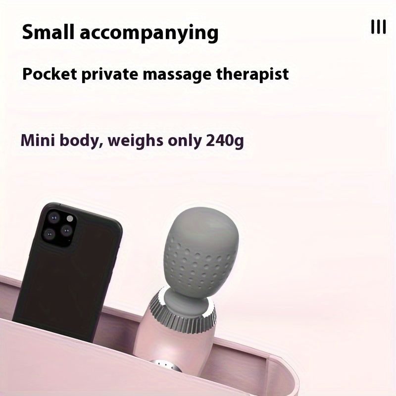 Portable Electric Massage Wand – Full Body Relief for Back, Neck, Legs, and Waist – Compact, High-Speed, USB Rechargeable for Muscle Relaxation