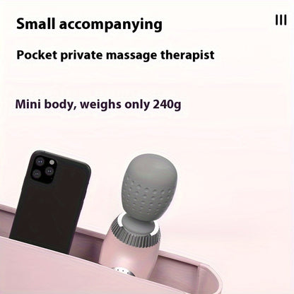 Portable Electric Massage Wand – Full Body Relief for Back, Neck, Legs, and Waist – Compact, High-Speed, USB Rechargeable for Muscle Relaxation