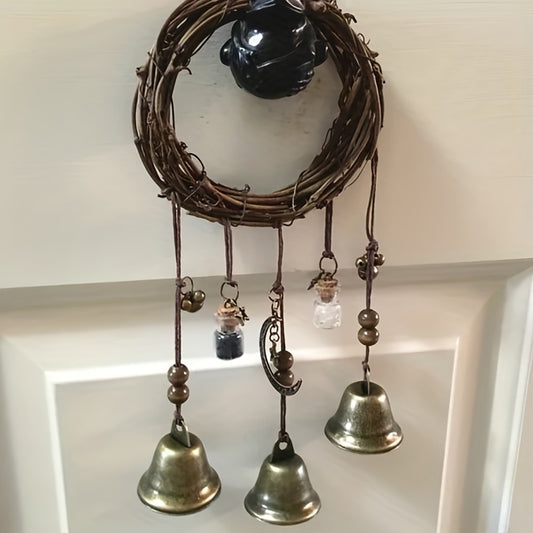 Magical Witch Bell Wind Chime - Enchanting Home Decor Addition with a Touch of Magic