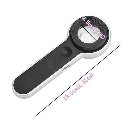 60x High-Definition Magnifying Glass - Compact and Portable with Enhanced Clarity for Jewelry Inspection