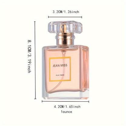 Jean Miss Exquisite Floral Eau de Parfum for Women - Long-Lasting Seductive Scent for Dates and Parties - Alcohol-Based, Formaldehyde-Free, Cruelty-Free and Vegan-Friendly