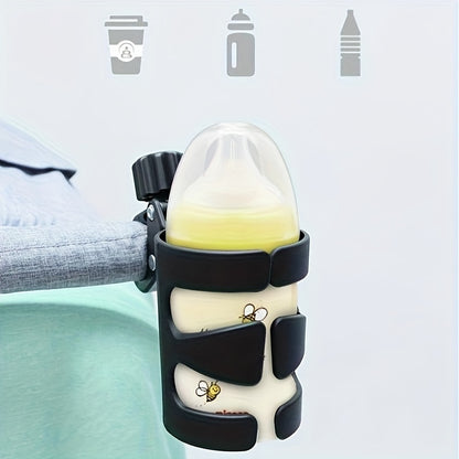 Universal 360° Rotatable Cup Holder - Compatible with Strollers, Prams, and Wheelchairs