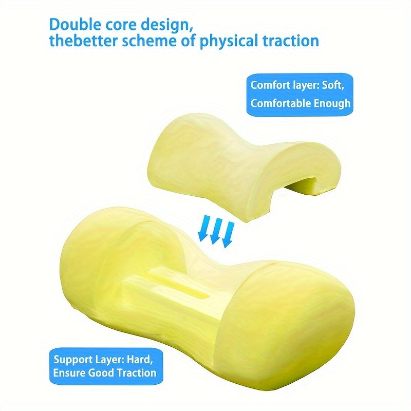 Neck Pillow for Cervical Spine Alignment – Chiropractic Neck and Shoulder Pain Relaxer, Cloud Stretcher Massager for Muscle Tension Relief