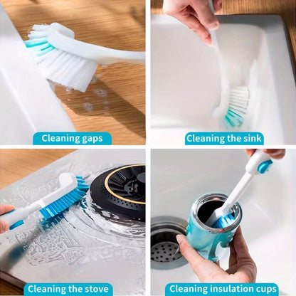 Elbow Corner Cleaning Brush - Multi-Purpose Tool for Kitchen Sinks, Bathrooms, Grooves, and Crevices, Ideal for Wash Basins