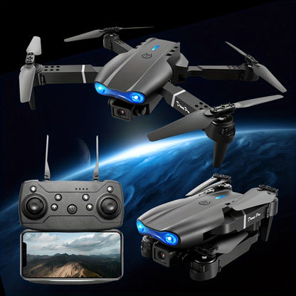 E99 Foldable RC Drone with Camera - Remote Control Drone for Beginners, Indoor & Outdoor Use, Affordable UAV, Ideal for Christmas, Halloween, Thanksgiving Gifts