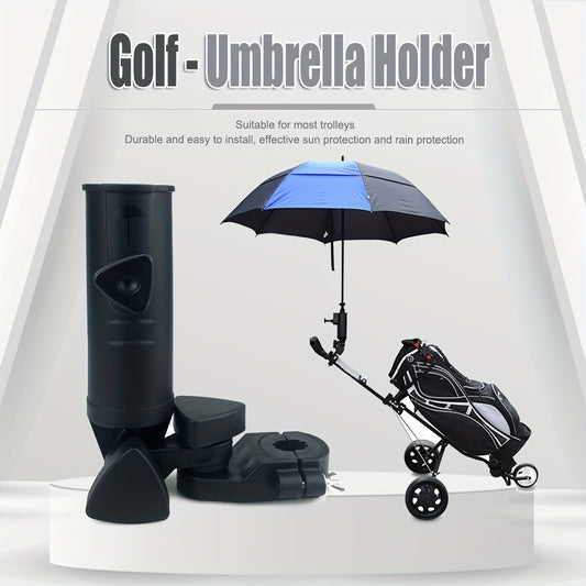 Adjustable Golf Bag Umbrella Holder - Trolley and Bike Compatible, Sawtooth Design for Secure Grip, Reinforced Material, Essential Golf Supplies