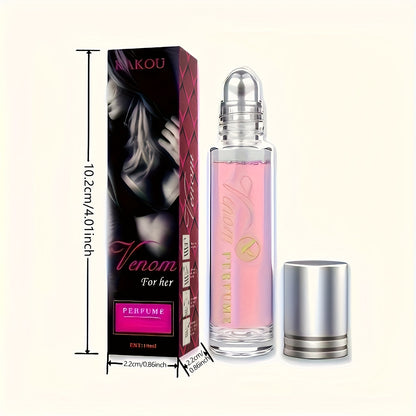 0.34oz Roll-on Perfume for Women - Long-Lasting Seductive Fragrance for Dating and Confidence - Perfect Gift for Unleashing Charm and Attraction