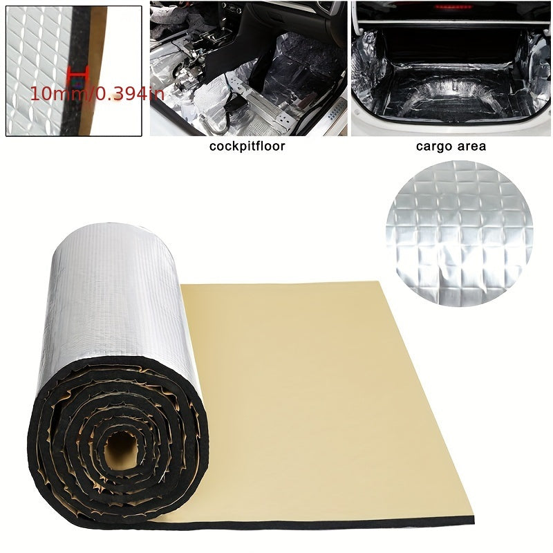 Self-Adhesive Car Insulation Foam – Thermal and Acoustic Soundproofing Pad for Hood, Rubber Plastic Material