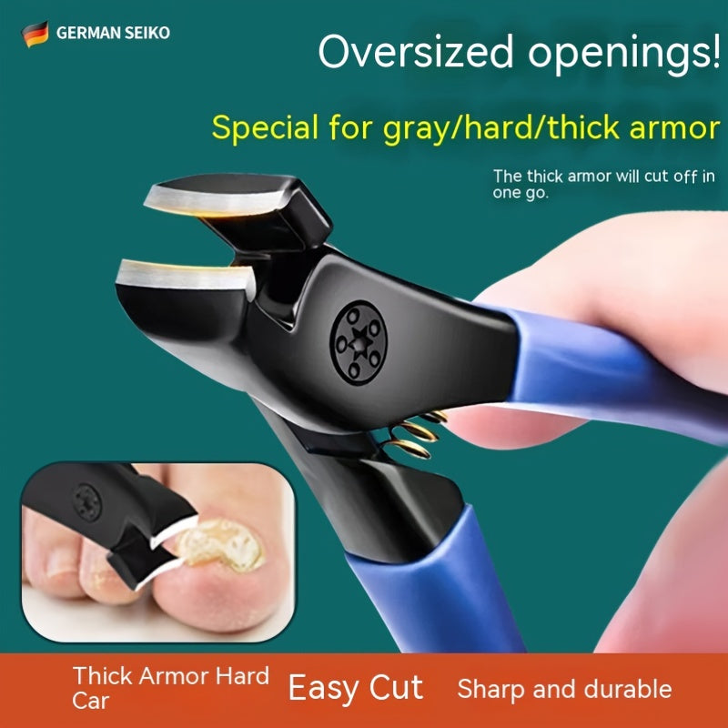 Heavy-Duty Toenail Clippers Set – Professional Grade, Large Opening for Thick Toenails, Easy Grip, Splash-Proof, Sharp and Durable Nail Cutter Tool