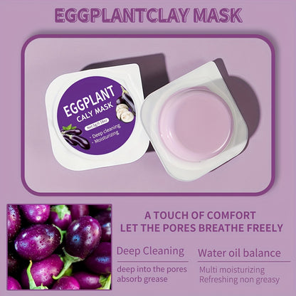 10pcs 0.18oz Clay Mask Set - Dead Sea, Avocado, Eggplant, Rose, Green Tea Masks for Gentle Cleansing, Moisturizing, and Skin Rejuvenation, Travel Essential