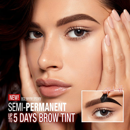 Long-Lasting Tattoo Brow Gel – Peel-Off Semi-Permanent Eyebrow Makeup for Even Dyeing Up to 5 Days