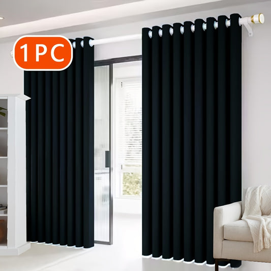 Classic Striped Grommet Top Blackout Curtain Panel – Thermal Insulated Polyester, Plain Weave, Decorative All-Season Window Treatment, Hand Wash Only – 1PC