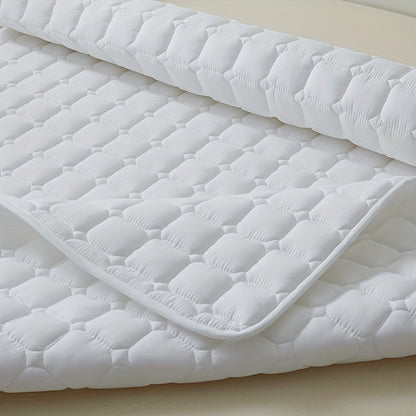 Waterproof Quilted Mattress Topper Protector - Polyurethane Liner, Polyester Cover, Machine Washable, Water-Resistant Pad for Dust and Moisture Protection - 1 Piece