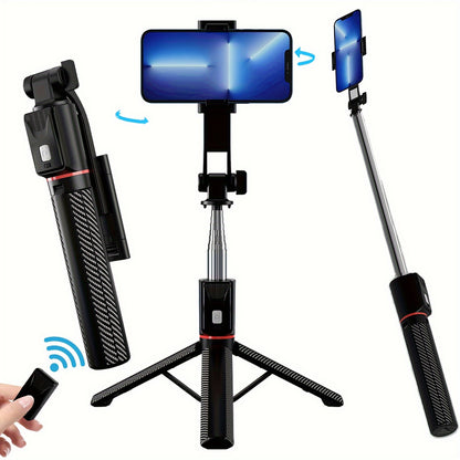 66" Portable Tripod for iPhone and Android - Phone Stand with Remote for Video Recording, Compatible with iPhone 15/14/13, Ideal for Travel