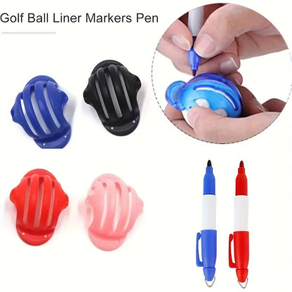 4pcs Golf Ball Marker Pens - Durable Line Drawing Tool for Ball Identification, Professional Scribing Marker