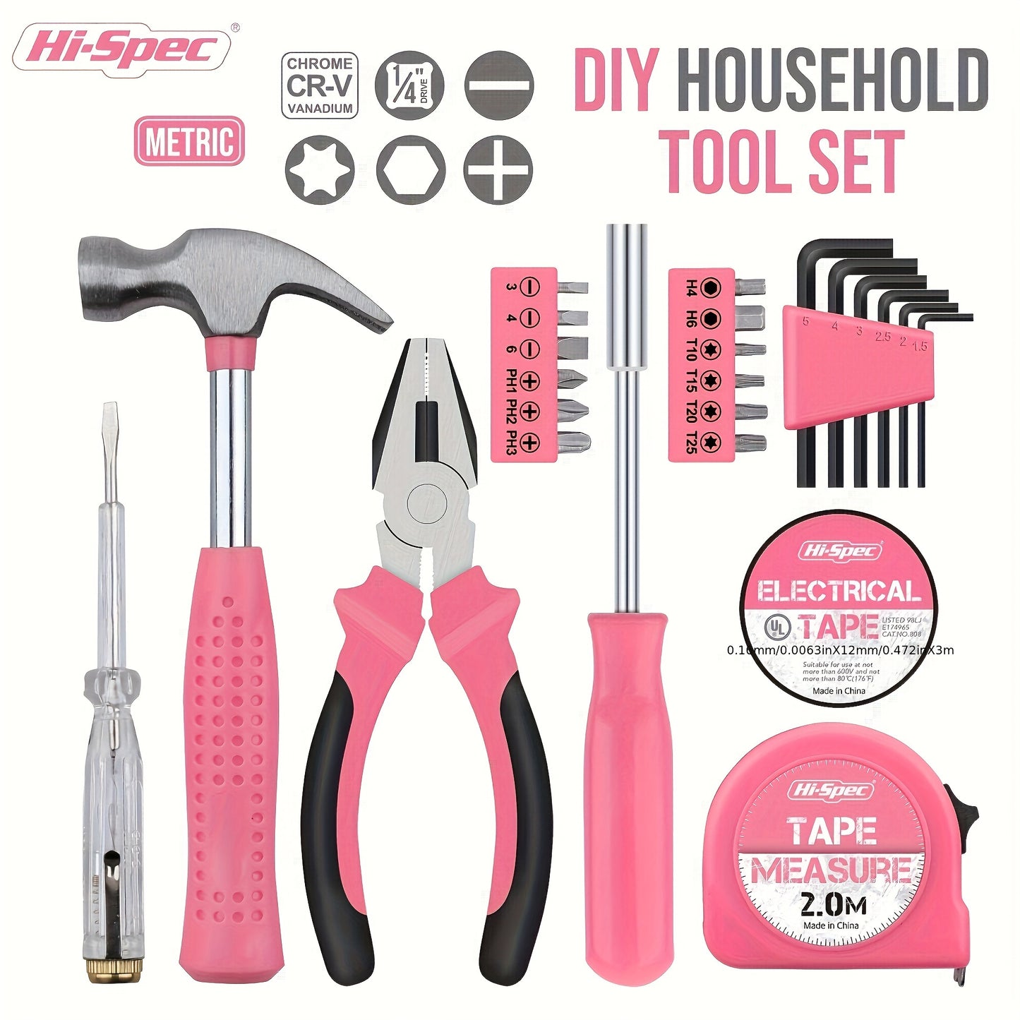 Multi-Functional Household Hardware Tool Set - Pliers, Tape Measure & Home Maintenance Toolbox, Ideal for Car & Emergency Situations