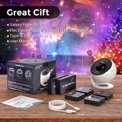 13-in-1 Star Projector Night Light – Galaxy & Planetarium Projector for Bedroom, Aurora Effects