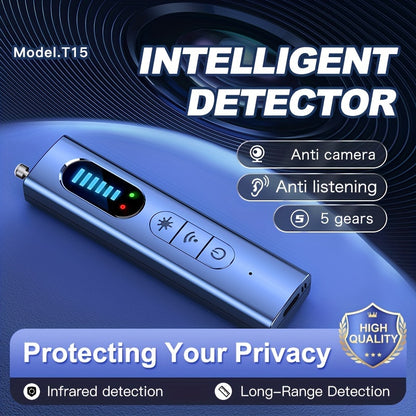 Advanced Anti-Spy Hidden Camera Detector – Ultimate Privacy Protection Device with Real-Time Alerts, Detects Wireless Signals for Home, Office, or Hotel Room – Portable and Easy-to-Use