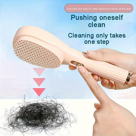 Portable Retractable Comb for Hair Care - Non-Electric, Anti-Static, Gentle on Hair, Easy Hair Removal for Home Beauty