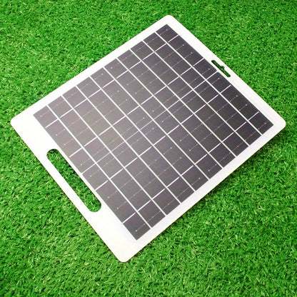 Portable Solar Panel Charger with USB - Durable Solar Power Supply for Outdoor Camping | Charges Phone, Tablet, Power Bank, Wireless Earphones, Fan, Emergency Light, Speaker