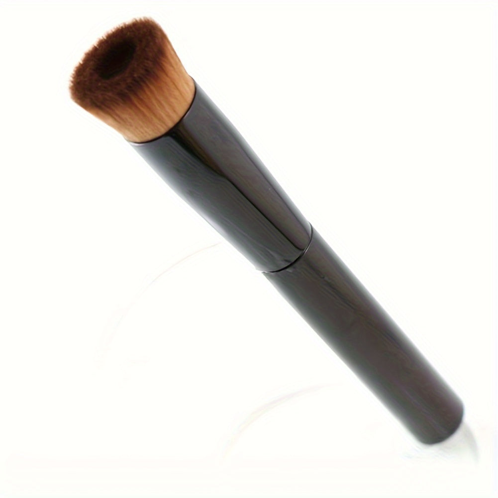 Flat Top Foundation Brush – Makeup Brush for Blending Liquid, Cream, and Powder Cosmetics, Ideal for Buffing, Stippling, and  Concealing