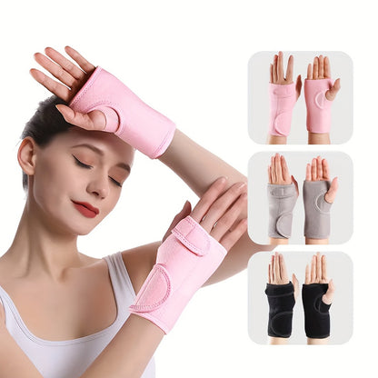 2 Pack Adjustable Wrist Support Braces with Splint - 11.8 Inch Breathable Carpal Tunnel Wrist Stabilizer