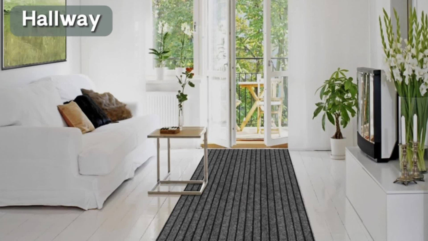 Heavy-Duty Roll Runner Rug – 2.2LB/sqm Non-Slip Rubber Mat with Anti-Slip Grip for Indoor/Outdoor Use – Ideal for Corridors, Hotel Entrances, Kitchens, Bedrooms, Balconies, Pools, and Bathrooms