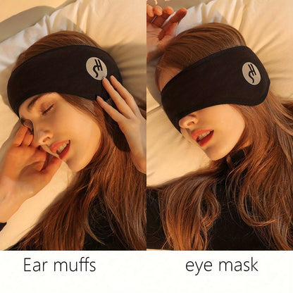 Adjustable Sleep Mask with Noise-Canceling Earplugs - Comfort Fit, Fragrance-Free and Paraben-Free for All Skin Types