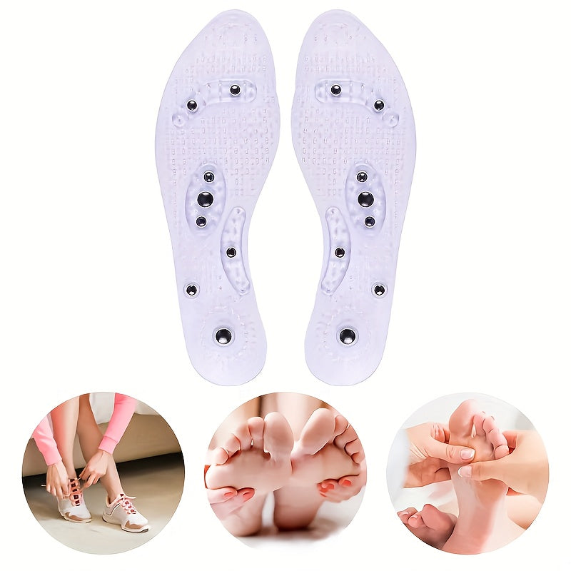 Magnetic Massage Insoles – Acupoint Silicone Foot Massagers – 1 Pair for Enhanced Comfort