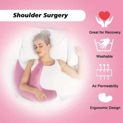 Shoulder Surgery Pillow – Rotator Cuff and Neck Support Pillow for Post-Surgery Comfort – Ergonomic Soft Side Sleeper Support Pillow