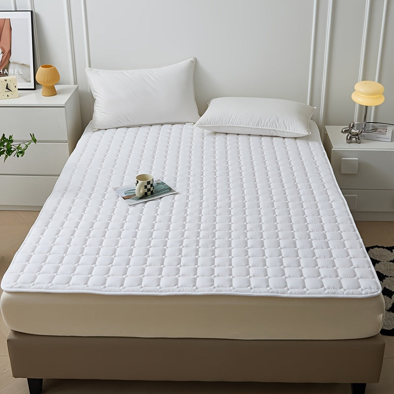 Waterproof Quilted Mattress Topper Protector - Polyurethane Liner, Polyester Cover, Machine Washable, Water-Resistant Pad for Dust and Moisture Protection - 1 Piece