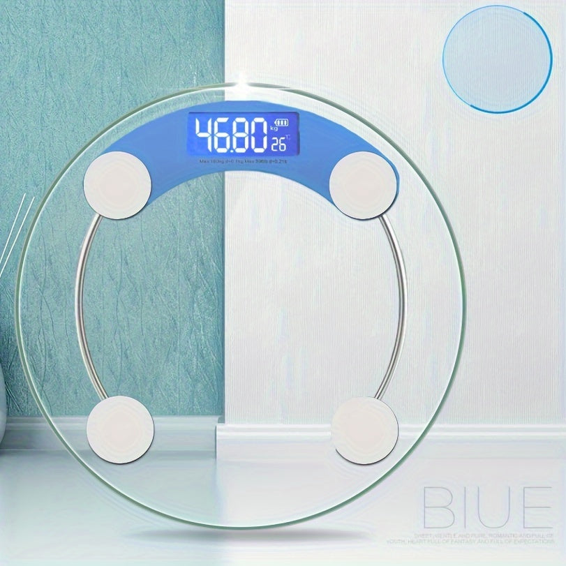 Smart Digital Bathroom Scales - LCD Display, 396.83LB Capacity, Accurate Body Weight Measurement and Progress Tracking