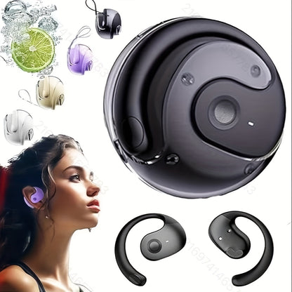 1pc Wireless 5.3 Earbuds – Bass Stereo Sound, Open-Ear Style, HD Voice with Smart Noise Reduction, Sports Headset with Wireless Charging Case for Running and Workout