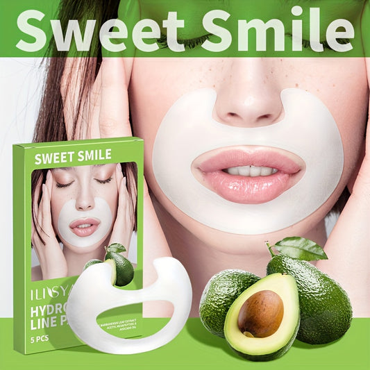 ILISYA Smile Line Patch - Aloe Vera and Niacinamide Gel Mask for Nourishing, Moisturizing, and Firming Facial Skin