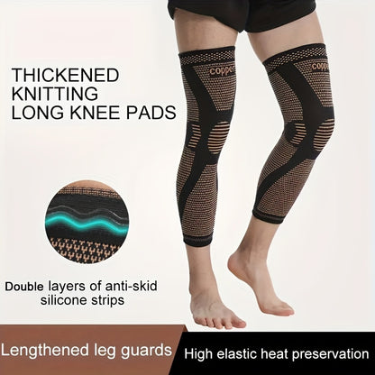 Buy 1 Get 1 Free – 2 pcs Premium Copper Ion Fiber Knee Pads for Enhanced Patella Protection, Breathable and Thickened for Warmth, Ideal for Fitness and Outdoor Activities