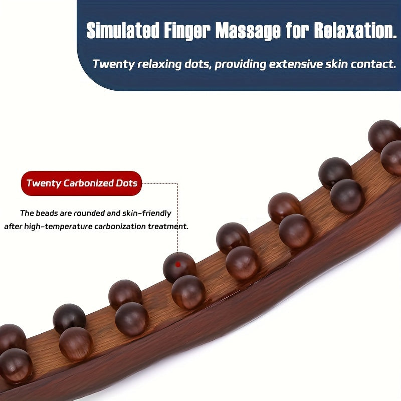 Carbonization Massage Stick – Universal Scraping and Stomach Rubbing Abdomen Meridian Stick for Professional Use