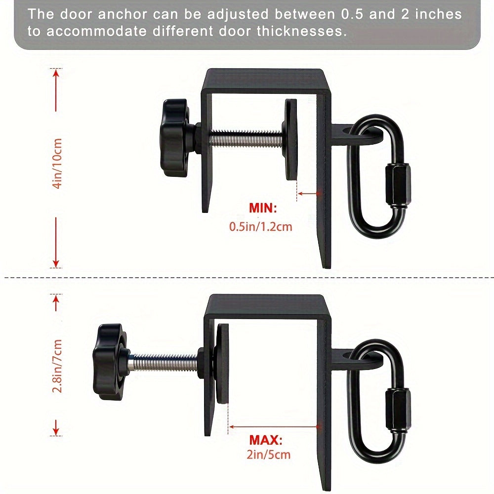 Heavy-Duty Iron Workout Door Anchor – Resistance Band Attachment for Body Strength Training, Durable & Sturdy Fitness Equipment for Home Gym