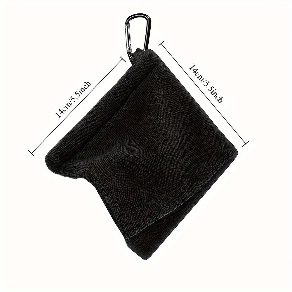 Golf Towel – Cleaning Towel for Golf Clubs with Hook – Durable and Convenient Golf Accessory