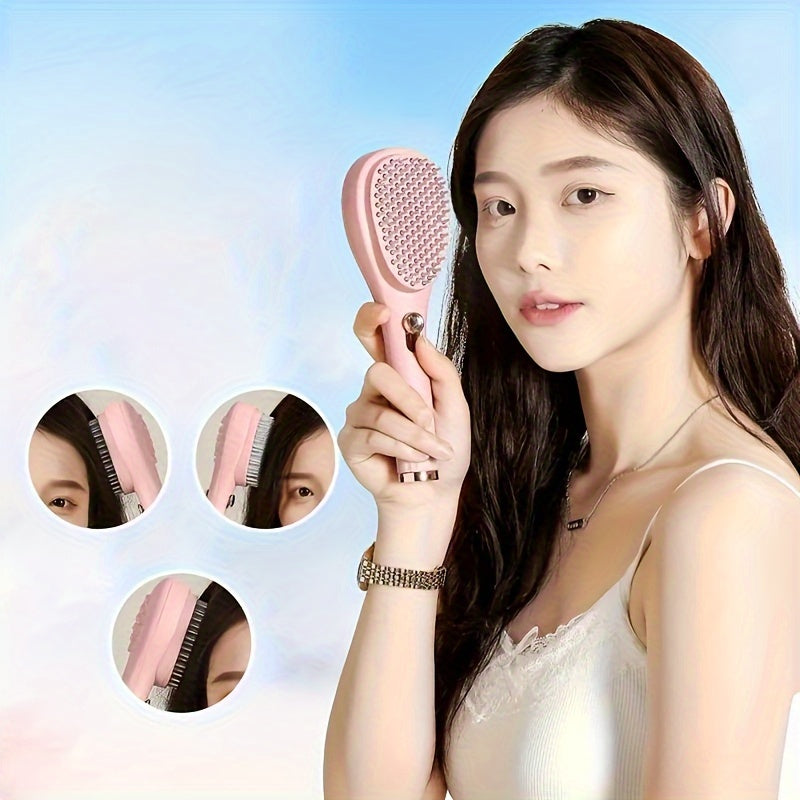 Portable Retractable Comb for Hair Care - Non-Electric, Anti-Static, Gentle on Hair, Easy Hair Removal for Home Beauty