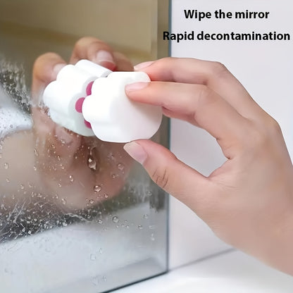 Mirror Cleaning Wipes - Streak Free Sponge for Bathroom Glass and Faucet Descaling, Magic Stain Removal Tool