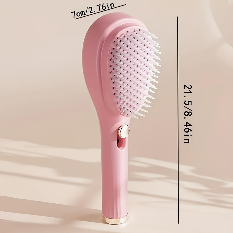 Portable Retractable Comb for Hair Care - Non-Electric, Anti-Static, Gentle on Hair, Easy Hair Removal for Home Beauty